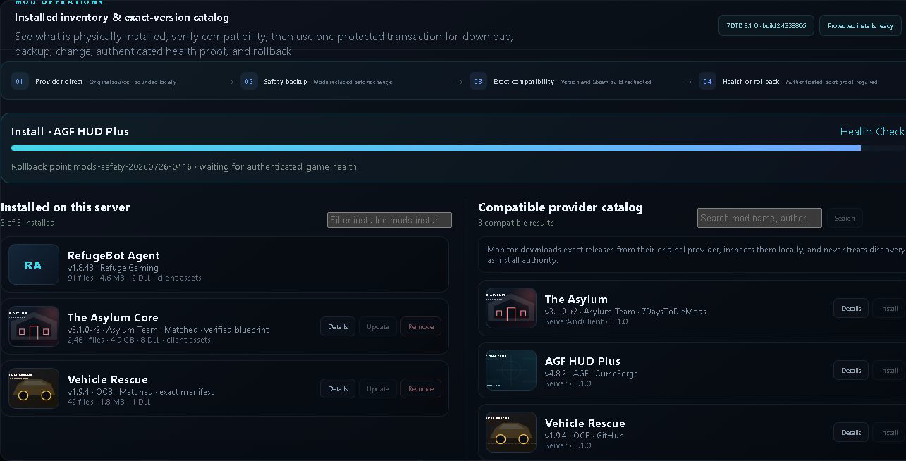 Monitor installed mods and protected marketplace